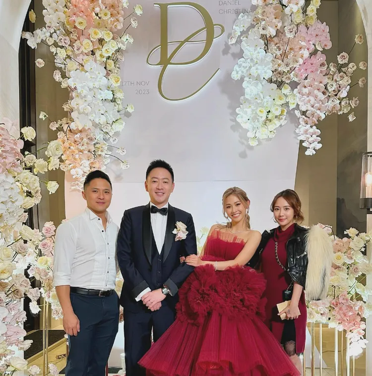 賴薇如(右)也有參加婚禮。翻攝自賴薇如IG