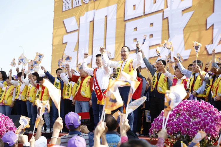 顏寬恒競總成立，再現藍營團結拚勝選。顏寬恒競選總部