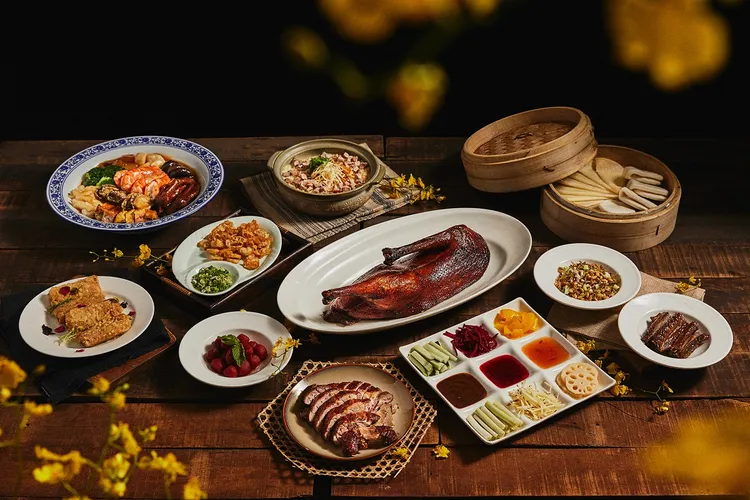 台北新板希爾頓酒店青雅中餐廳四人品鵝宴。業者提供