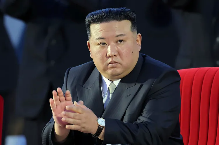 金正恩9月8日出席活動資料照片。美聯社