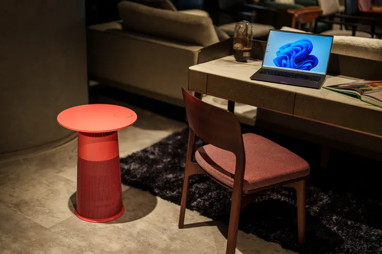 LG AeroFurniture新淨几打破家電與家中佈置格格不入的印象，無論放在臥室、客廳、工作室、小孩房，都為居家空間美感再加分。