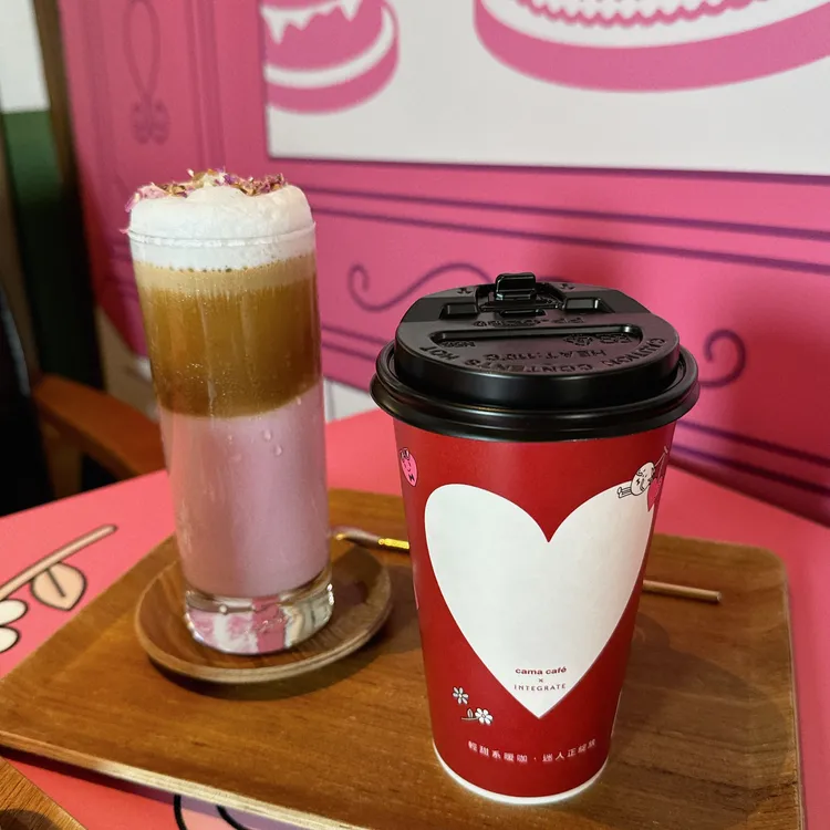 INTEGRATE x cama café聯名飲品。張家玲攝