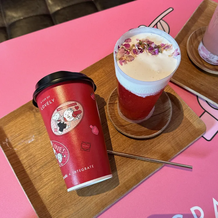 INTEGRATE x cama café聯名飲品。張家玲攝