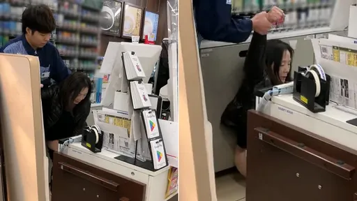 離譜影片|超商廁所壞了 女奧客硬闖櫃檯「當眾脫褲解放」