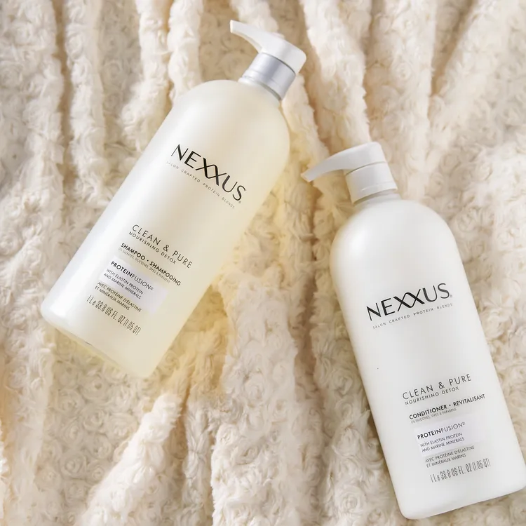 Nexxus深層純淨洗髮精+Nexxus深層純淨護髮乳，乾燥受損髮救星！