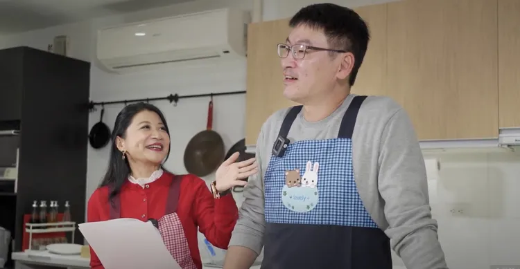 民進黨發言人林楚茵與夫婿陸委會副主委梁文傑，就住在潘孟安「力麒御品」同一棟樓。林楚茵辦公室提供