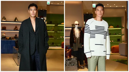 楊祐寧耍性感解放胸肌帥挺LOEWE　王陽明點名愛大地色包款