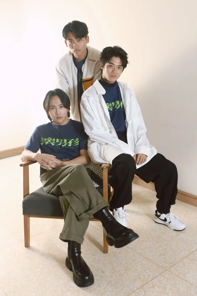 巫建和、潘親御和鍾家駿合作電影《壞男孩》。彭欣偉攝