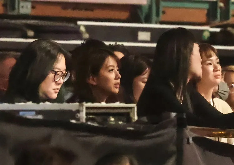 林宥嘉的老婆在現場應援。娛樂中心攝