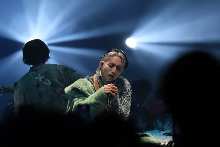 林宥嘉深情演唱。娛樂中心攝