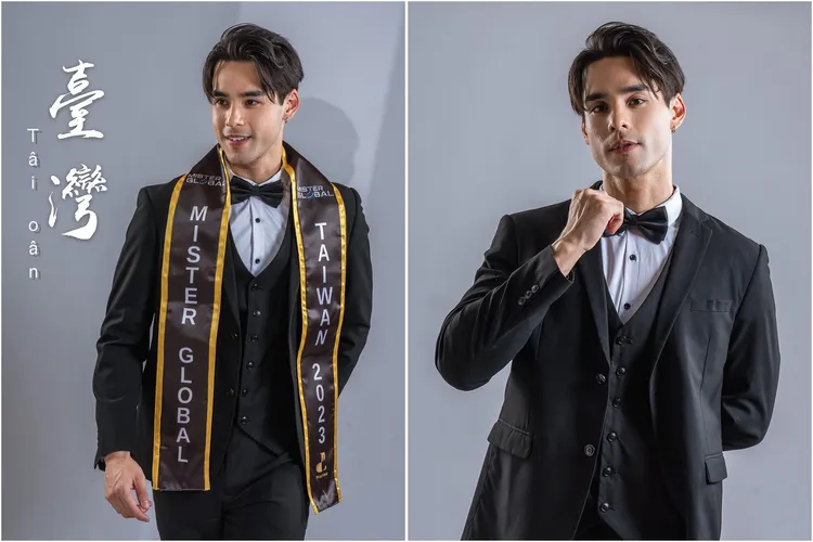 今年2023全球先生，代表台灣出席的台巴混血戴凱文（Kevin T.）獲得第四名佳績。翻攝《kevintai_dwt》的IG