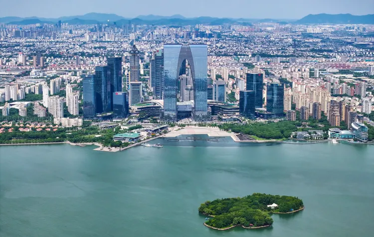 蘇州工業園區。新華社