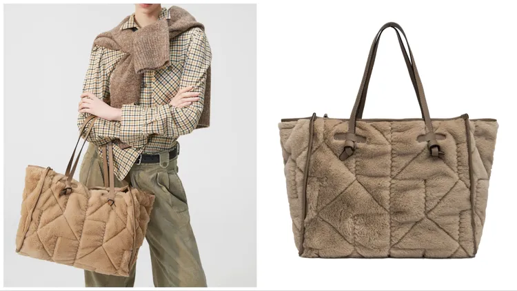 Marcella毛毛托特包，1萬1900元。品牌提供