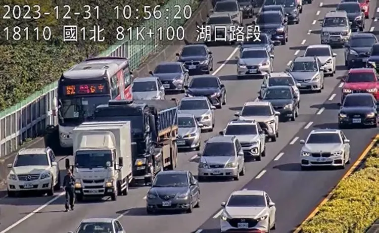 國道事故。高公局提供