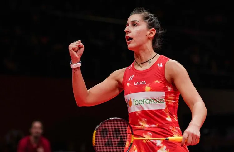 馬琳在比賽中慶祝得分。新華社