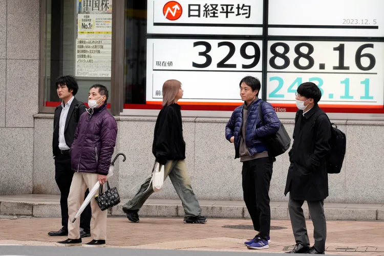 5日的東京街頭。美聯社