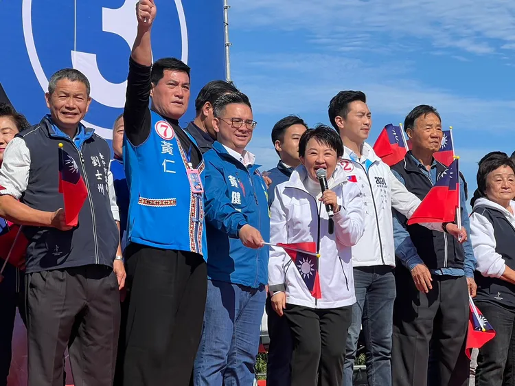 盧秀燕說，她三次輔選總統，「感覺這次離勝利最近，希望在眼前，勝利在望！」鮮明攝