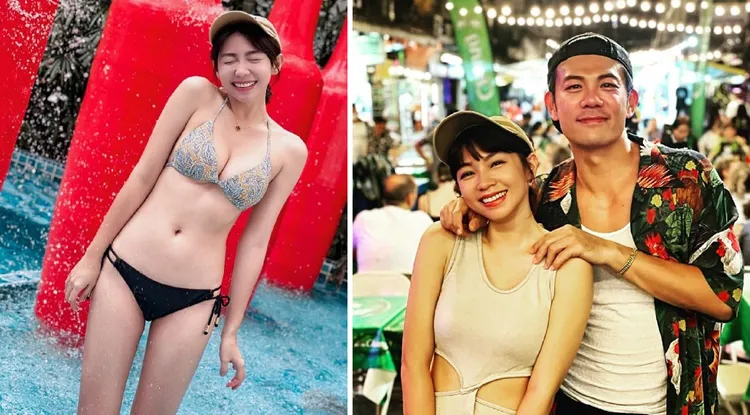 曾智希去年嫁陳志強升格人妻，他掌鏡為她拍比基尼照。翻攝2人IG