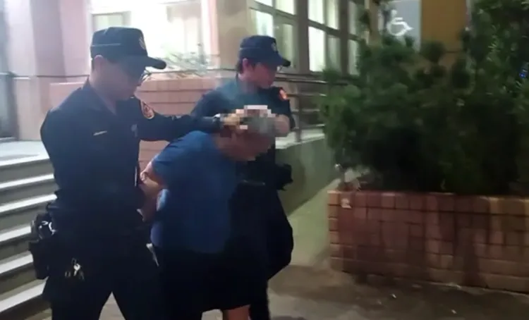 顏男依竊盜罪嫌送辦。翻攝畫面