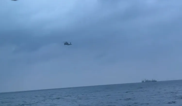 空軍出動直升機搜索。翻攝畫面