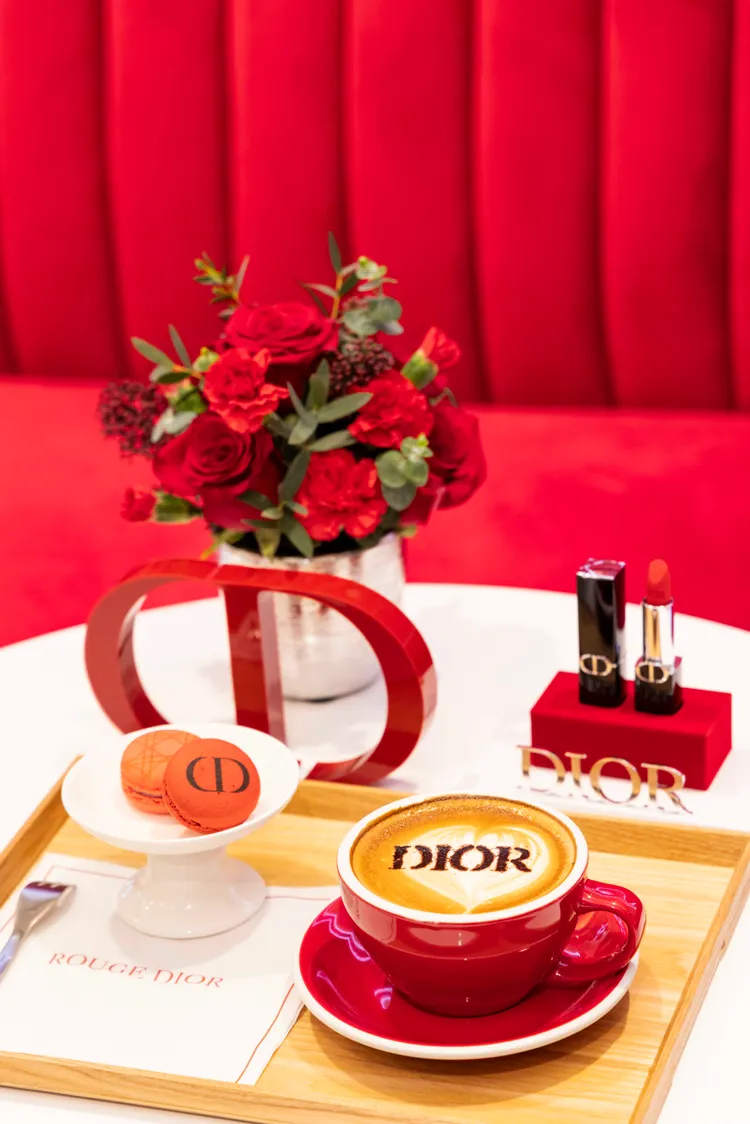 Rouge Dior藍星時尚咖啡館。品牌提供