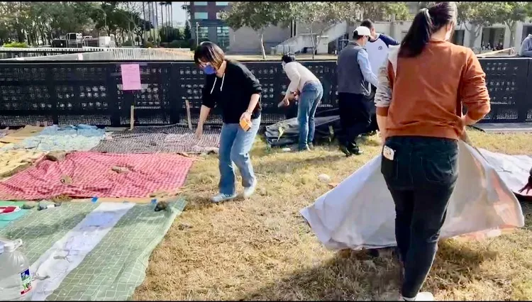 市府19日動員清場。市府提供