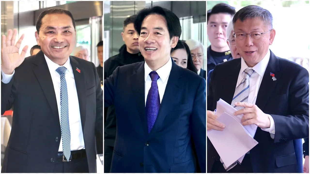 中華亞太菁英交流協會今天公布最新民調,賴蕭配領先,柯吳配小輸侯趙配未被甩開。資料照片