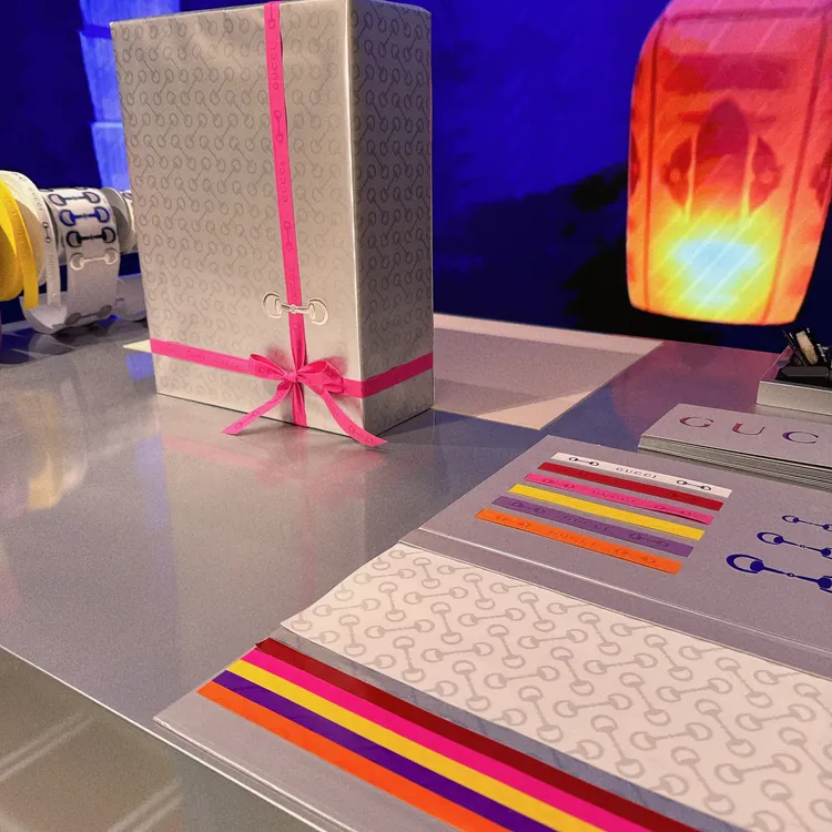 GUCCI Wrapping Station特殊包裝服務。張家玲攝
