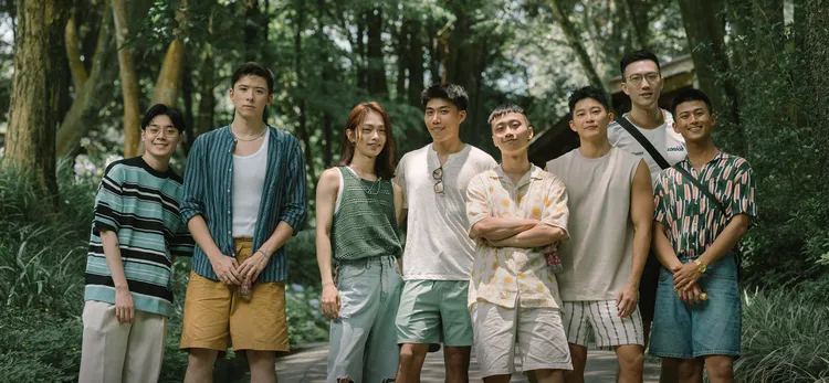 家夯（左起）、NIO、艾瑞瑞、波波、冠瑜、Gino、蘇蘇、世豐等參加節目，都各有不同收獲。GagaOOLala提供