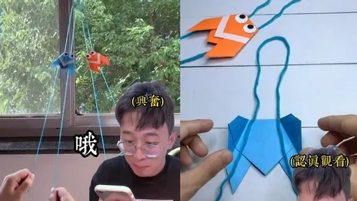 親子在家學做美勞！「爬樹的蟬」卻歪樓了　最後笑聲太魔性