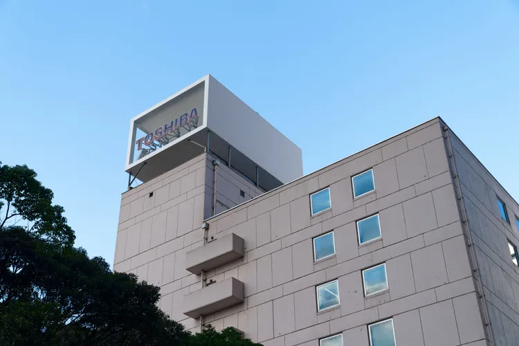 位於日本東京的東芝總部。新華社