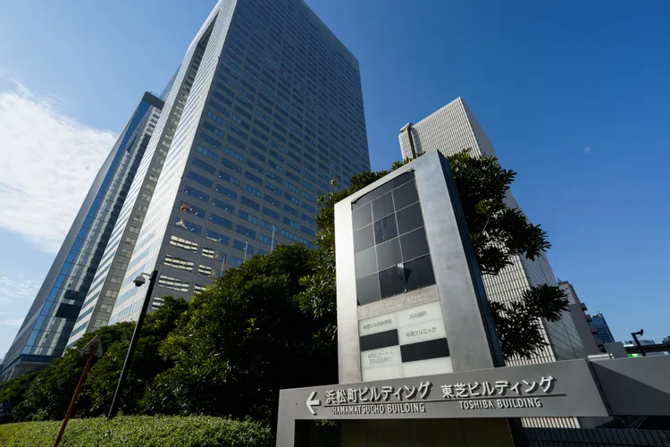 位於日本東京的東芝總部。新華社