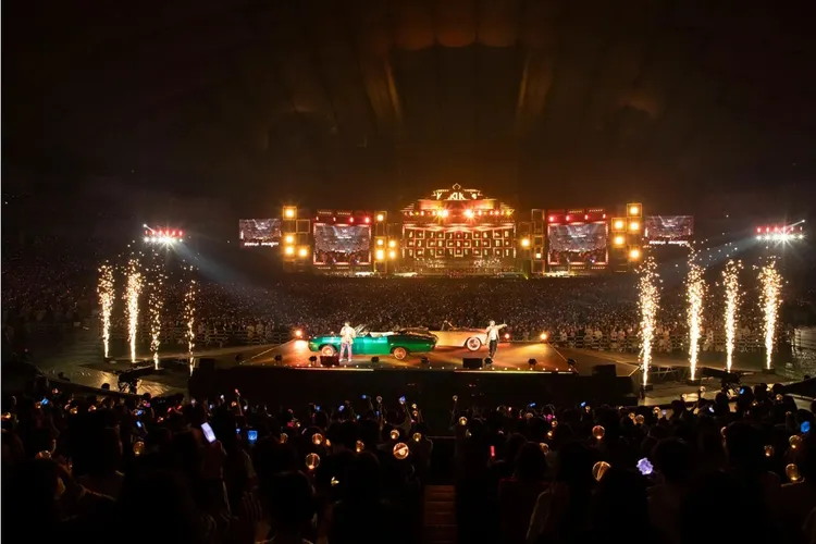 KinKi Kids東京巨蛋演唱會舞台設計吸睛。翻攝modelpress