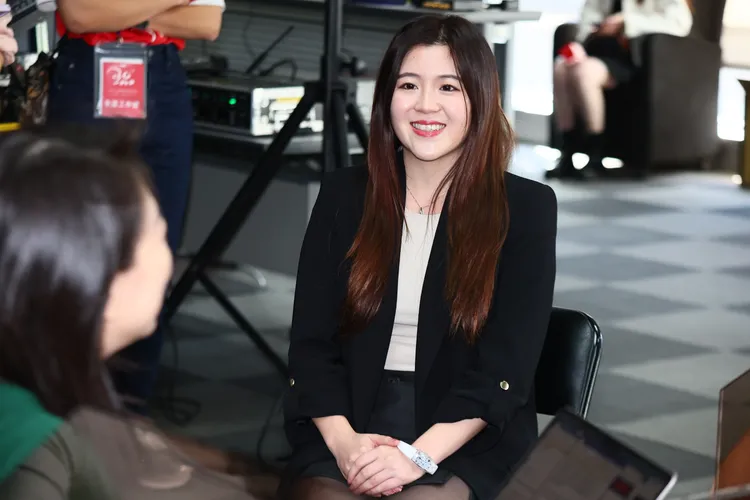 今年進入王品董事會的王品公主陳渝媃首次亮相。彭欣偉攝