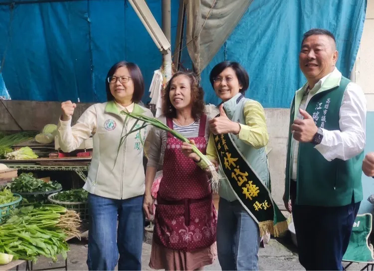 林岱樺今啟動「百路萬巷挺美德」千里掃街行動。翻攝畫面