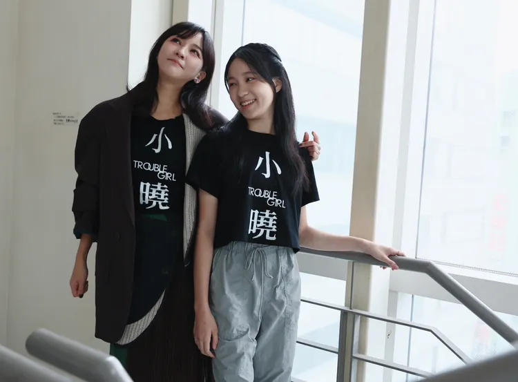 陳意涵（左）和林品彤搭檔演母女。彭欣偉攝