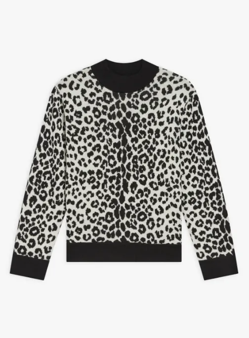 女裝豹紋毛衣，1萬4980元。品牌提供