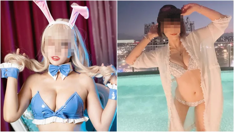 控訴阿傑隱瞞女友在外約砲的正妹身材火辣，過去常參與cosplay活動。翻攝自Amber Lee臉書