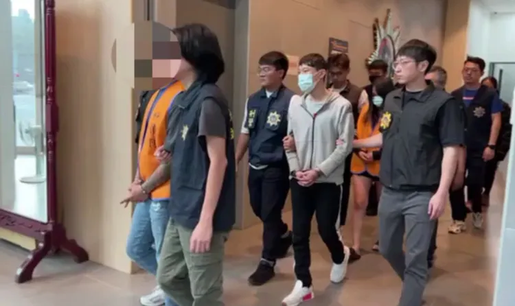 孫男等人遭移送法辦。翻攝畫面