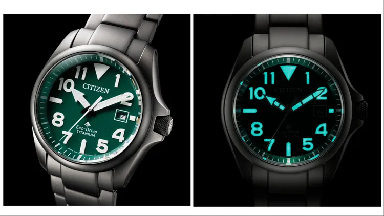 錶款採用夜光時標設計提高閱讀清晰度。品牌提供