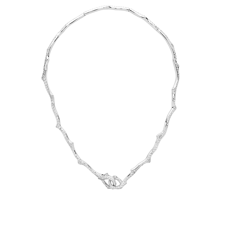 Bois de Rose 18K白金鑲鑽項鍊，未定價。品牌提供