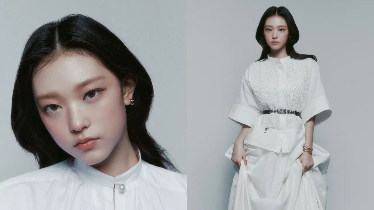 「人間小貓咪」Haerin演繹DIOR La Rose珠寶系列最新Bois de Rose作品。品牌提供