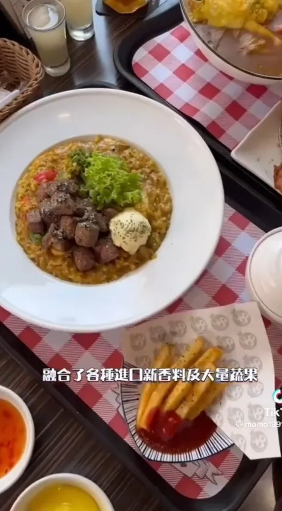 台中老字號Mr.38咖哩餐館在台中有4家分店。TikTok@momo19911224 / IG：momo19911224 提供