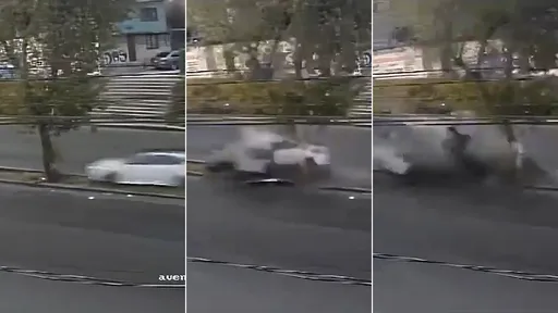 驚悚片|聖誕狂歡酒駕飆上路 直衝路樹「車體炸碎」駕駛慘死
