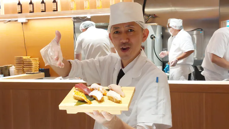 高雄大立引進全新壽司品牌「若櫻壽司」。凃建豐攝