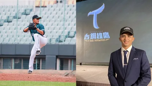 米馬力、三民國中棒球隊、台鋼雄鷹 隊史首勝投手 - 黃紹睿