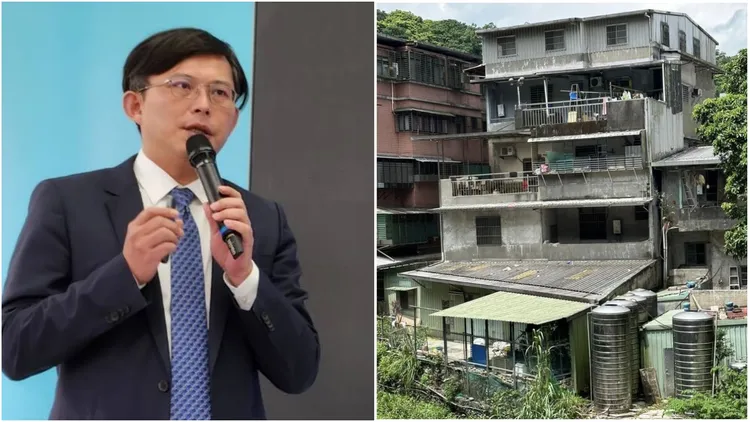 綠營持續砲轟黃國昌汐止老家透天厝議題。左圖資料照、右圖黃國昌汐止住宅，翻攝自新北市議員張錦豪臉書
