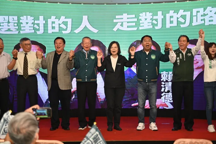 蔡英文呼籲山城鄉親把謝志忠送進立法院。謝志忠服務處提供