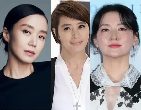 影后全度妍（左圖起）、金惠秀、李英愛都是喪禮的治喪委員。翻攝naver