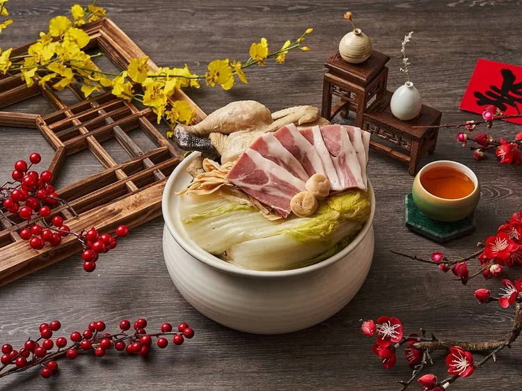 干貝白菜火烔雞湯。業者提供